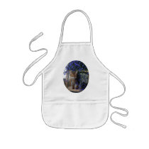Flower Cat (oval) Apron