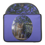 Flower Cat Oval Sleeve For MacBooks