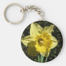 Flower Daffodil Key Chain