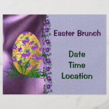 Flower Decorated Egg Flyer