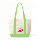 Flower Dinosaur Accent Bag