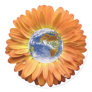 Flower Earth design! Round Sticker