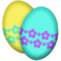 Flower Easter Egg Duo Cut Outs