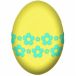 Flower Easter Egg (Yellow) photo sculptures