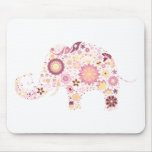 Flower Elephant Cute Abstract Mouse Pads