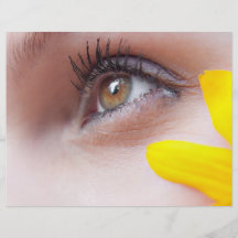 Flower Face Woman Personalized Flyer