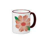 Flower Fades Scripture mug - Red flower and trim