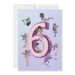 Flower fairies 6th Birthday Party invitation