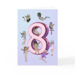 Flower fairies 8th birthday card