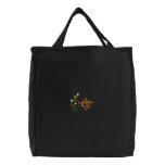 Flower Fancy Monogram Tote embroidered bags