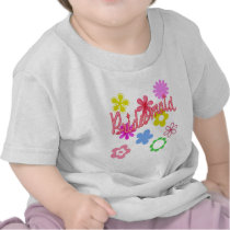 Flower Filled Bridesmaid Products T Shirts