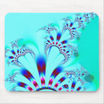 Flower · Fractal Art · Turquoise Mouse Mats