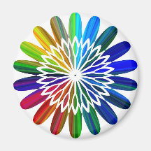 FLOWER FRIDGE MAGNETS