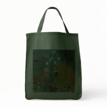 Flower Garden, Gustav Klimt Canvas Bags