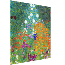 Flower Garden, Gustav Klimt Gallery Wrapped Canvas