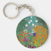 Flower Garden, Gustav Klimt Key Chains