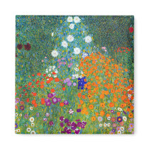 Flower Garden, Gustav Klimt Fridge Magnet
