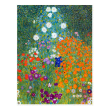 Flower Garden, Gustav Klimt Postcards