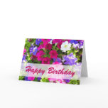 flower garden Happy Birthday Greeting Cards