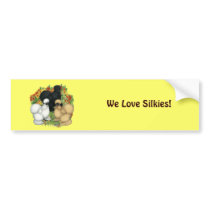 Flower Garden Silkies Bumper Sticker