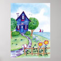 flower garden wall art posters