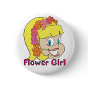 Flower Girl Button