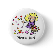 Flower Girl Button