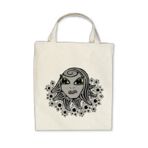 Flower Girl Canvas Bag