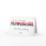 Flower Girl Card