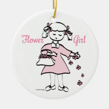 Flower Girl Christmas Ornament
