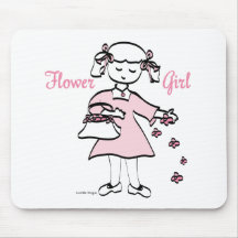 Flower Girl Favours Mouse Mats