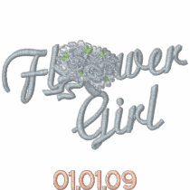 Flower Girl Floral - Blue
