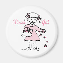Flower Girl Gifts and Apparel Fridge Magnet