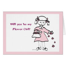 Flower Girl Greeting Cards