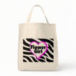 Flower Girl (Heart Zebra Stripes) bags
