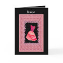 FLOWER GIRL Invitation - PEACH & RED Dress cards