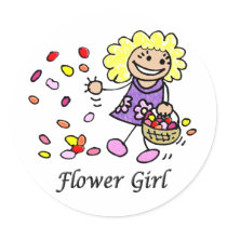 Flower Girl Sticker