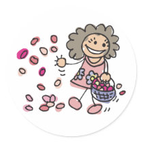 Flower Girl Sticker