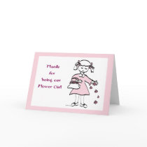 Flower Girl Thank You Card