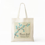 Flower Girl Wedding Party Gift Bag (aqua)