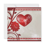 Flower Heart Personalized Invite