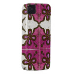 Flower in Pink Inspired by Portuguese Azulejos iPhone 4 Case-Mate Case
