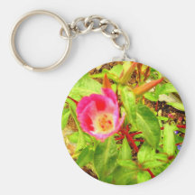 Flower in the rain keychain