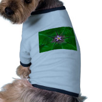 Flower inside doggie tee shirt
