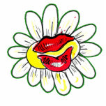 FLOWER KISS Shape Pin photo sculptures