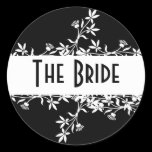 Flower Label - The Bride stickers