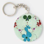 Flower like White flowers Key Chains