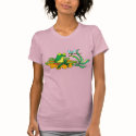 Flower Lilypad Frog Dragonfly t-shirts