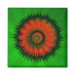 Flower magnet (square)
