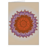 Flower mandala card